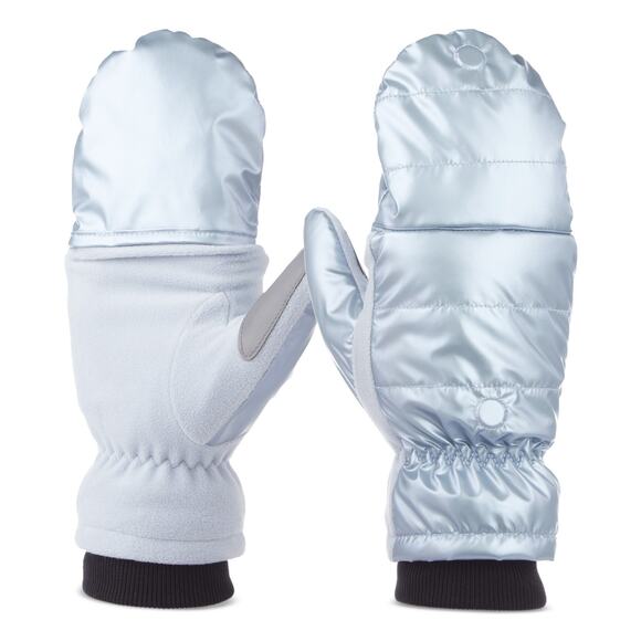 Isotoner Signature Women's Sleek Heat Flip Touchscreen Mittens Blue Fog  NWT - Picture 1 of 3